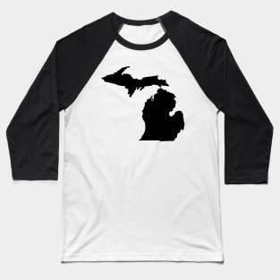 Michigan in Black Baseball T-Shirt